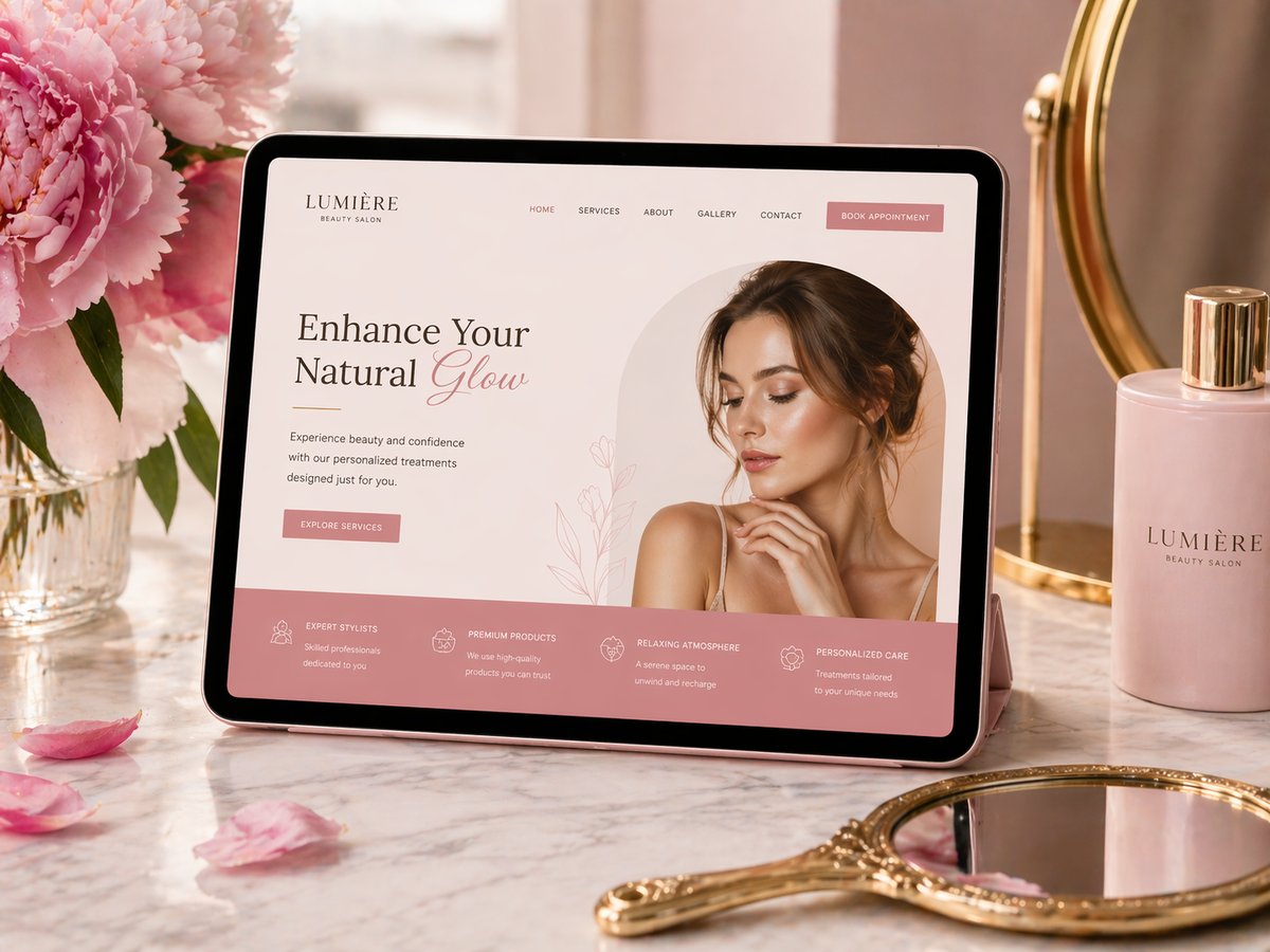 美容室・サロン向けLPデザイン例